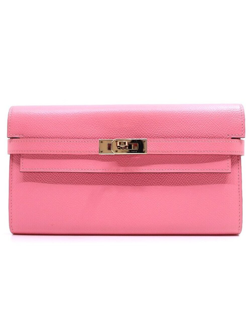 Hermes Kelly Wallet Rose Confetti Epsom